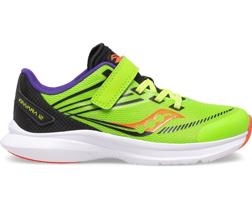 Gyerek Saucony Kinvara 12 A/C Tornacipő Zöld Fekete | HU 221QMA